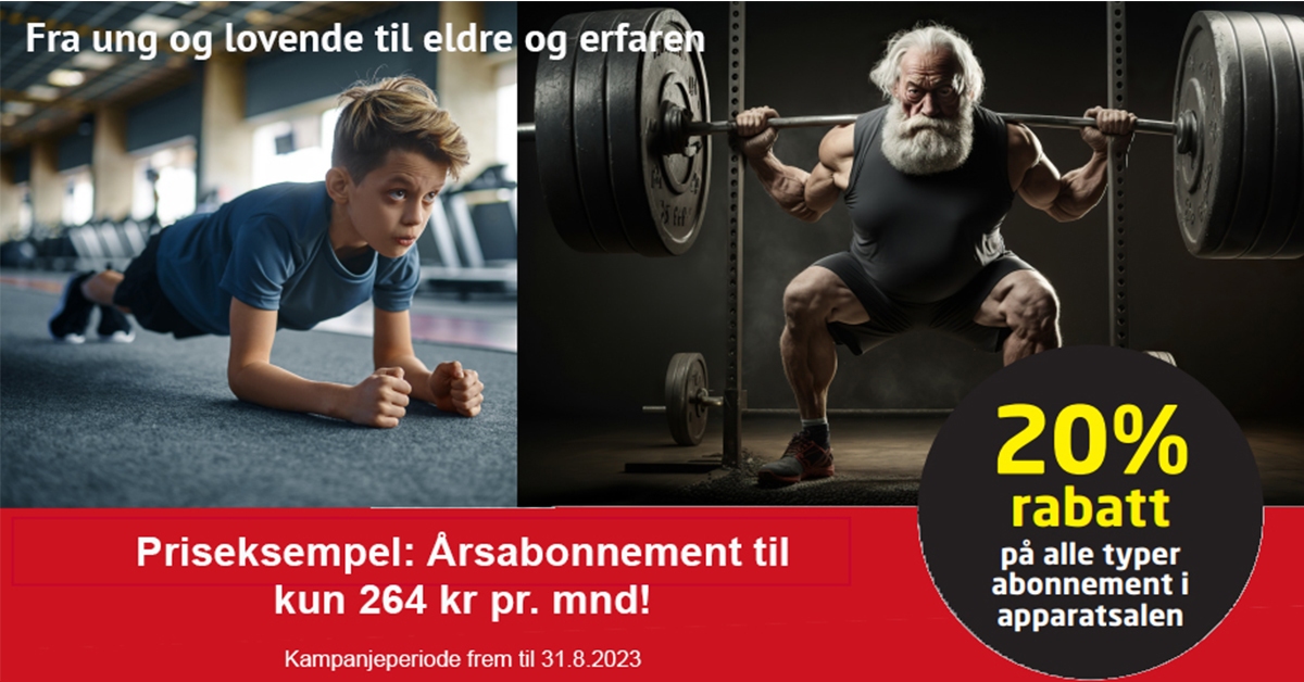 Treningskampanje apparatsal - august 2023